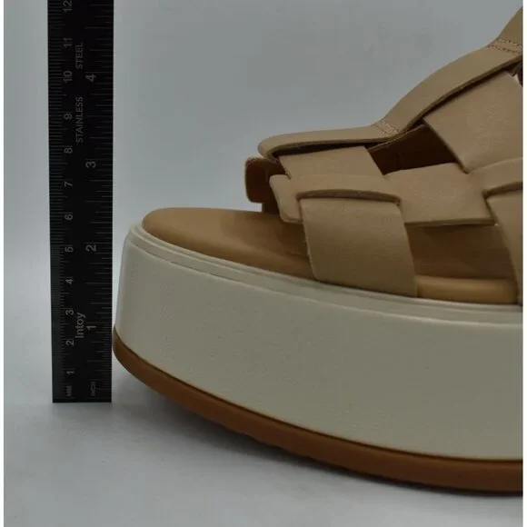 Sorel Womens Size 9 Dayspring Honest Beige Leather Slingback Sandals Shoes - Picture 9 of 14